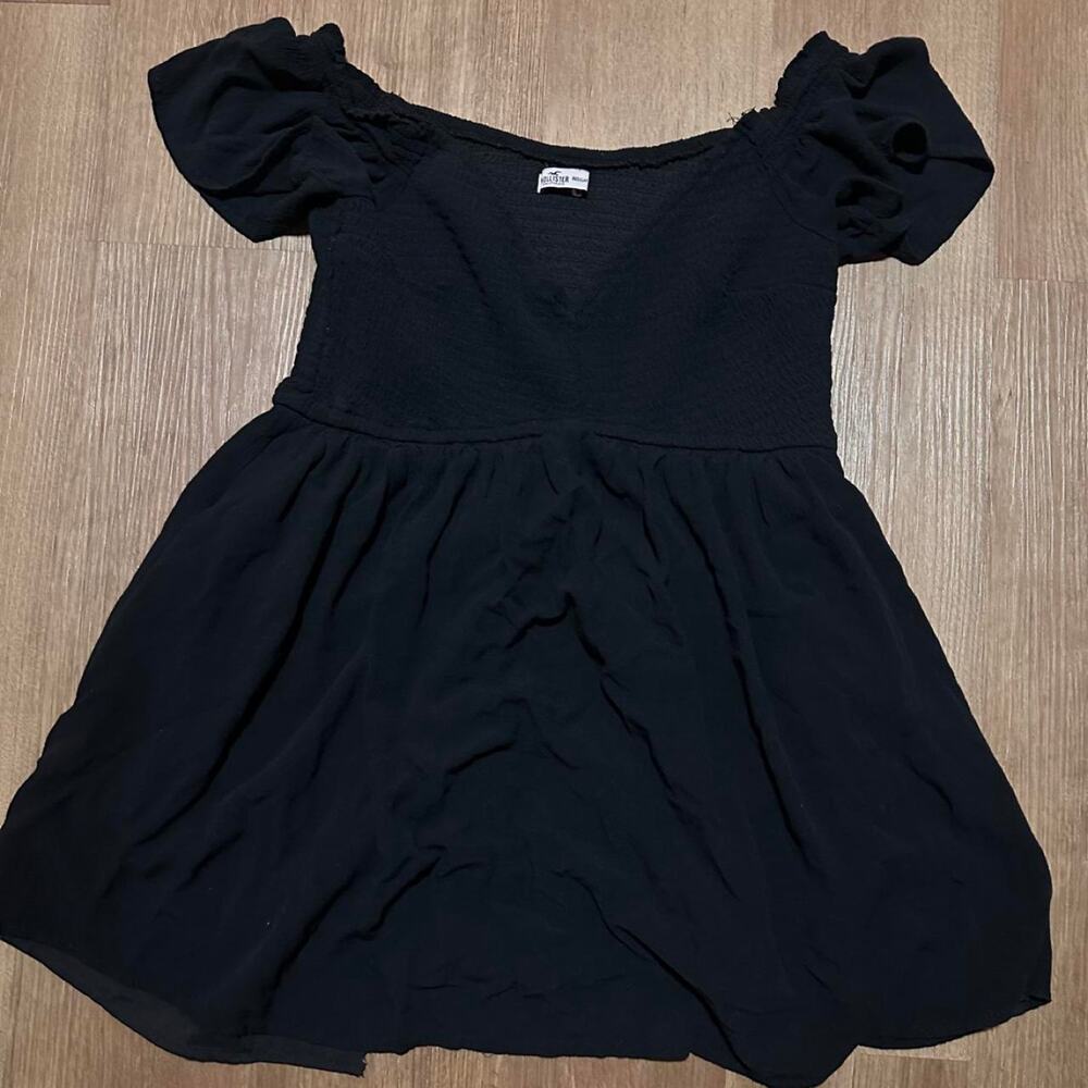 Black off the shoulder dress